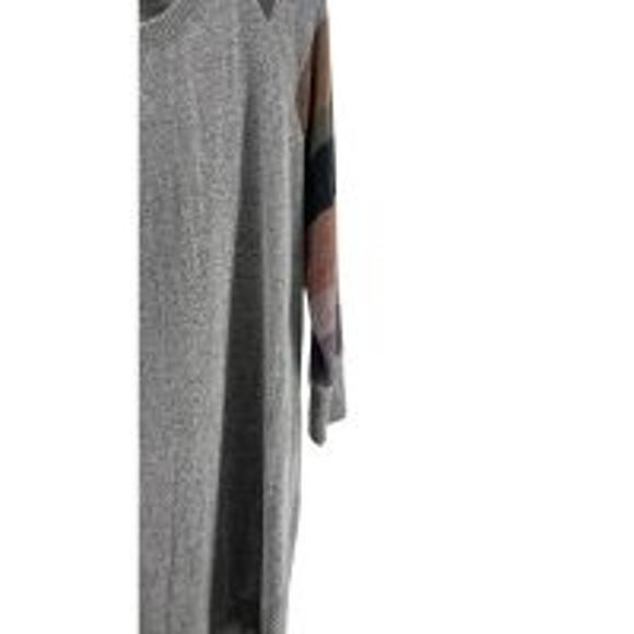 Maurices Gray Striped 3/4 Sleeve Pullover Sweater Women's Size Small - Picture 4 of 12